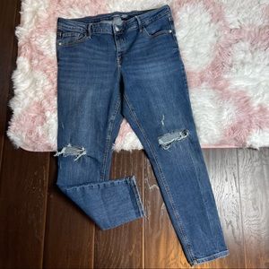 Old Navy Rockstar Super Skinny Distressed Jeans Women's Size 14 Short